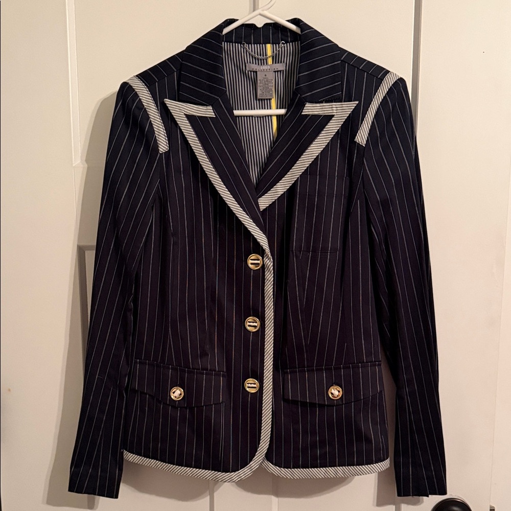 Deed Navy Pinstripe Women's Blazer
